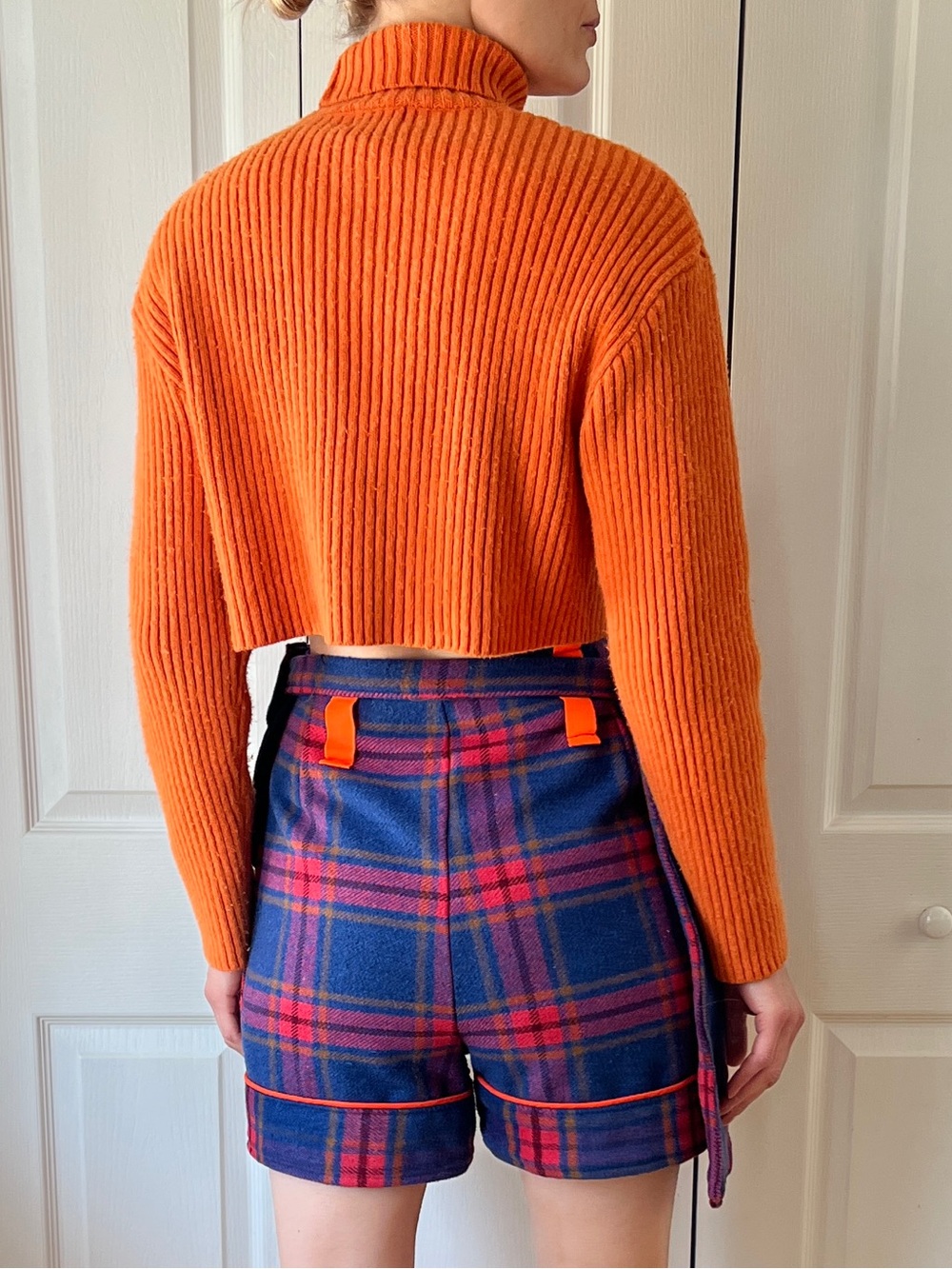 Colourful Plaid Highwaisted Shorts - Picture 6 of 8